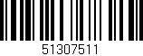 Código de barras (EAN, GTIN, SKU, ISBN): '51307511'