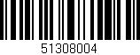 Código de barras (EAN, GTIN, SKU, ISBN): '51308004'