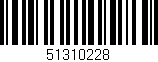 Código de barras (EAN, GTIN, SKU, ISBN): '51310228'
