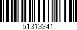 Código de barras (EAN, GTIN, SKU, ISBN): '51313341'