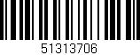 Código de barras (EAN, GTIN, SKU, ISBN): '51313706'