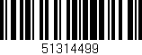 Código de barras (EAN, GTIN, SKU, ISBN): '51314499'