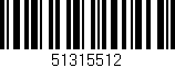 Código de barras (EAN, GTIN, SKU, ISBN): '51315512'