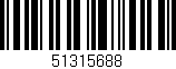 Código de barras (EAN, GTIN, SKU, ISBN): '51315688'