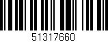Código de barras (EAN, GTIN, SKU, ISBN): '51317660'
