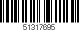 Código de barras (EAN, GTIN, SKU, ISBN): '51317695'