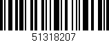 Código de barras (EAN, GTIN, SKU, ISBN): '51318207'