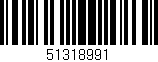Código de barras (EAN, GTIN, SKU, ISBN): '51318991'