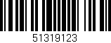 Código de barras (EAN, GTIN, SKU, ISBN): '51319123'