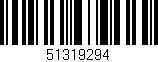 Código de barras (EAN, GTIN, SKU, ISBN): '51319294'