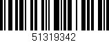 Código de barras (EAN, GTIN, SKU, ISBN): '51319342'