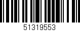 Código de barras (EAN, GTIN, SKU, ISBN): '51319553'