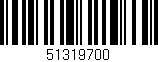 Código de barras (EAN, GTIN, SKU, ISBN): '51319700'