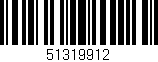 Código de barras (EAN, GTIN, SKU, ISBN): '51319912'