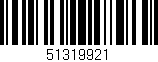 Código de barras (EAN, GTIN, SKU, ISBN): '51319921'
