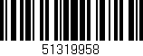 Código de barras (EAN, GTIN, SKU, ISBN): '51319958'