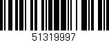 Código de barras (EAN, GTIN, SKU, ISBN): '51319997'