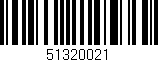 Código de barras (EAN, GTIN, SKU, ISBN): '51320021'