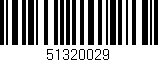Código de barras (EAN, GTIN, SKU, ISBN): '51320029'