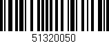 Código de barras (EAN, GTIN, SKU, ISBN): '51320050'