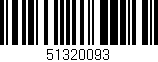 Código de barras (EAN, GTIN, SKU, ISBN): '51320093'