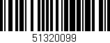 Código de barras (EAN, GTIN, SKU, ISBN): '51320099'