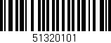 Código de barras (EAN, GTIN, SKU, ISBN): '51320101'
