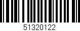 Código de barras (EAN, GTIN, SKU, ISBN): '51320122'