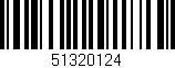 Código de barras (EAN, GTIN, SKU, ISBN): '51320124'