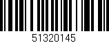 Código de barras (EAN, GTIN, SKU, ISBN): '51320145'
