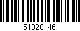 Código de barras (EAN, GTIN, SKU, ISBN): '51320146'