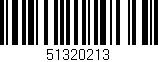 Código de barras (EAN, GTIN, SKU, ISBN): '51320213'
