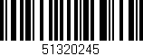 Código de barras (EAN, GTIN, SKU, ISBN): '51320245'