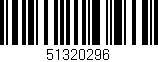Código de barras (EAN, GTIN, SKU, ISBN): '51320296'