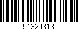 Código de barras (EAN, GTIN, SKU, ISBN): '51320313'