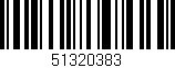 Código de barras (EAN, GTIN, SKU, ISBN): '51320383'