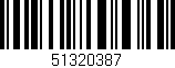 Código de barras (EAN, GTIN, SKU, ISBN): '51320387'