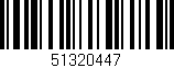 Código de barras (EAN, GTIN, SKU, ISBN): '51320447'
