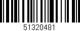 Código de barras (EAN, GTIN, SKU, ISBN): '51320481'