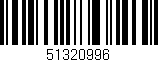 Código de barras (EAN, GTIN, SKU, ISBN): '51320996'