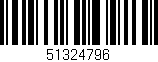 Código de barras (EAN, GTIN, SKU, ISBN): '51324796'