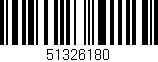 Código de barras (EAN, GTIN, SKU, ISBN): '51326180'
