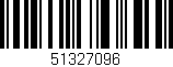 Código de barras (EAN, GTIN, SKU, ISBN): '51327096'