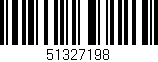 Código de barras (EAN, GTIN, SKU, ISBN): '51327198'