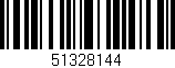 Código de barras (EAN, GTIN, SKU, ISBN): '51328144'