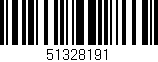 Código de barras (EAN, GTIN, SKU, ISBN): '51328191'