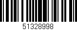 Código de barras (EAN, GTIN, SKU, ISBN): '51328998'