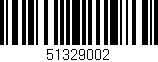 Código de barras (EAN, GTIN, SKU, ISBN): '51329002'