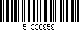 Código de barras (EAN, GTIN, SKU, ISBN): '51330959'