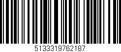 Código de barras (EAN, GTIN, SKU, ISBN): '5133319762187'